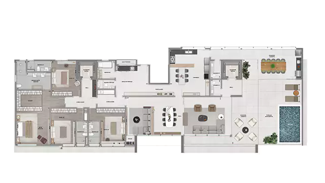 Cobertura Linear - 374,06 m²