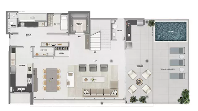 Top House - 1º Nível - 384,74 m²